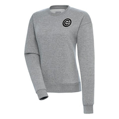 Chicago Cubs Antigua Women's Brushed Metallic Victory Pullover Sweatshirt | MLB US