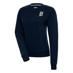 Detroit Tigers Antigua Women's Brushed Metallic Victory Pullover Sweatshirt | MLB US