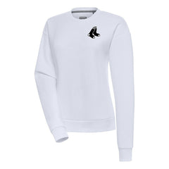 Boston Red Sox Antigua Women's Brushed Metallic Victory Pullover Sweatshirt | MLB On Sale