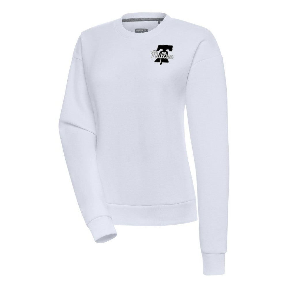 Philadelphia Phillies Antigua Women's Brushed Metallic Victory Pullover Sweatshirt | MLB Discount