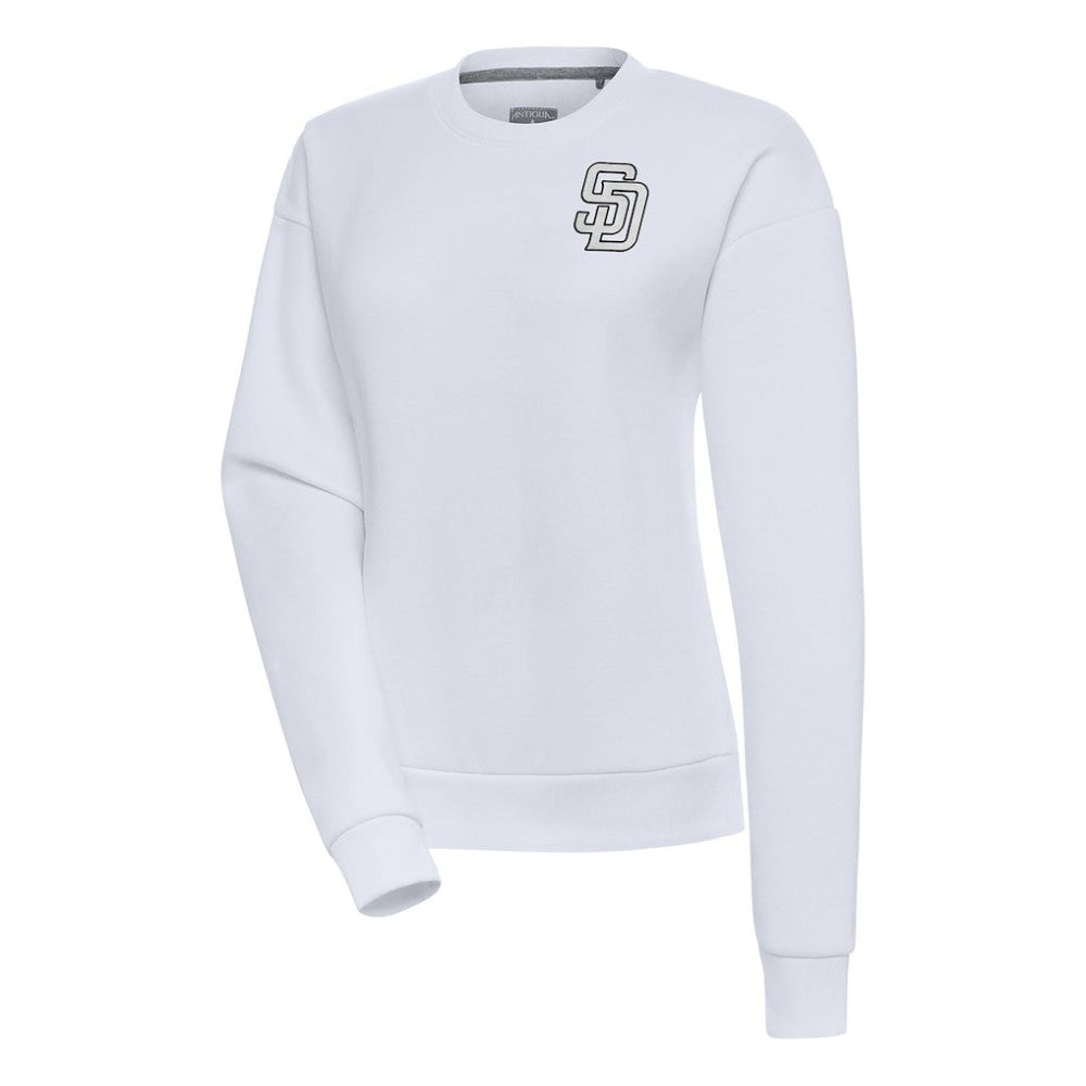 San Diego Padres Antigua Women's Brushed Metallic Victory Pullover Sweatshirt | MLB Online
