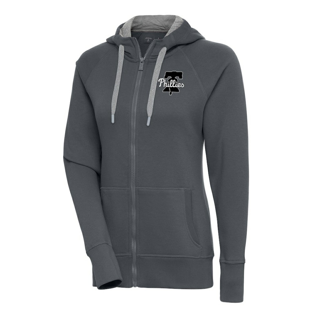 Philadelphia Phillies Antigua Women's Brushed Metallic Victory Full-Zip Hoodie | MLB Online