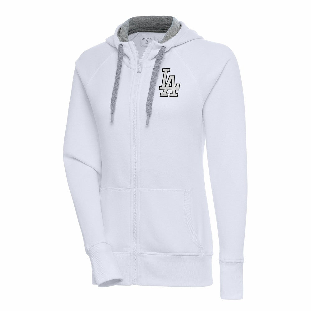 Los Angeles Dodgers Antigua Women's Brushed Metallic Victory Full-Zip Hoodie | MLB Near me
