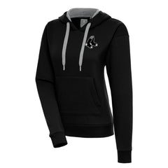 Boston Red Sox Antigua Women's Brushed Metallic Victory Pullover Hoodie | MLB Discount