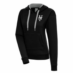 New York Mets Antigua Women's Brushed Metallic Victory Pullover Hoodie | MLB Sale