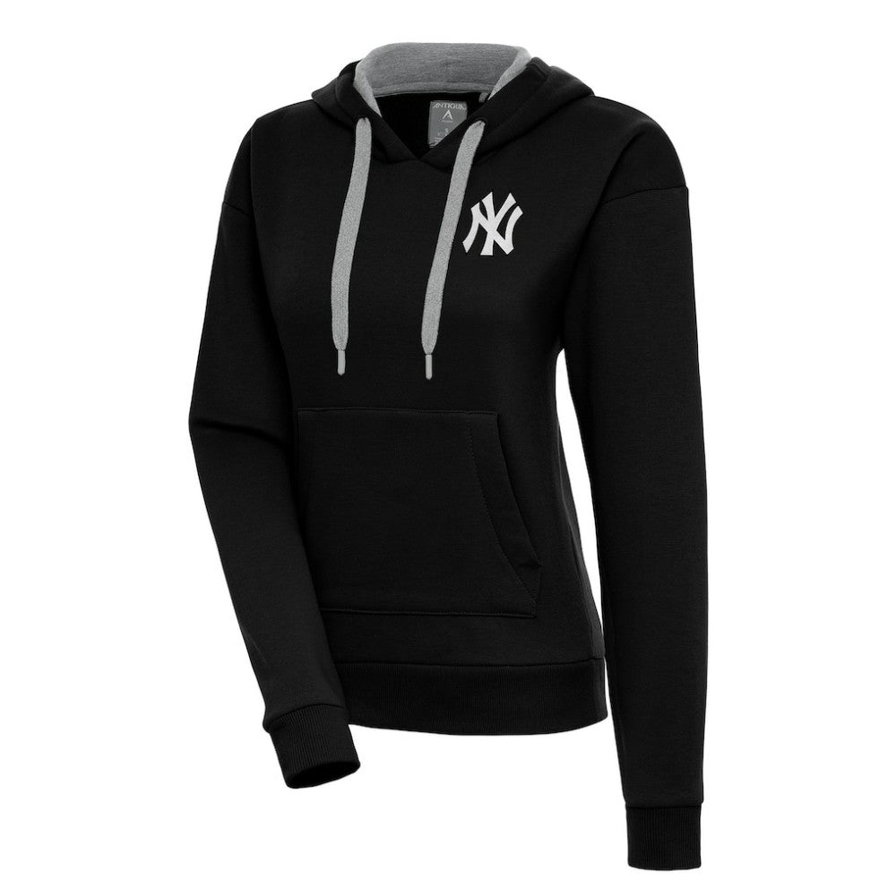 New York Yankees Antigua Women's Brushed Metallic Victory Pullover Hoodie | MLB Shop