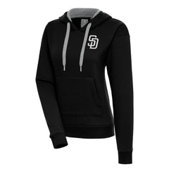 San Diego Padres Antigua Women's Brushed Metallic Victory Pullover Hoodie | MLB For sale