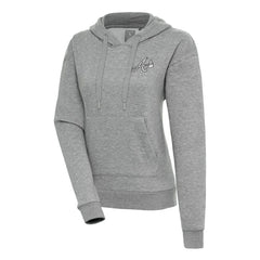 Atlanta Braves Antigua Women's Brushed Metallic Victory Pullover Hoodie | MLB On Sale