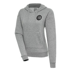 Chicago Cubs Antigua Women's Brushed Metallic Victory Pullover Hoodie | MLB Online