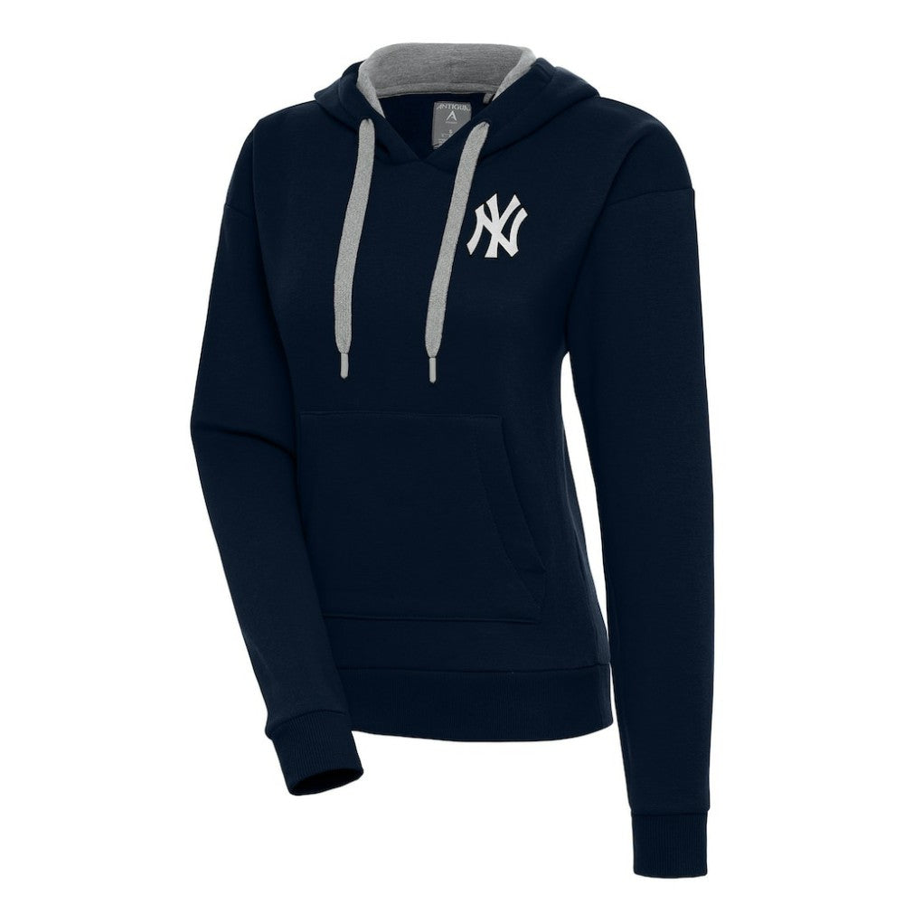 New York Yankees Antigua Women's Brushed Metallic Victory Pullover Hoodie | MLB Sale