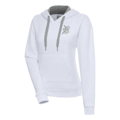 Detroit Tigers Antigua Women's Brushed Metallic Victory Pullover Hoodie | MLB Shop