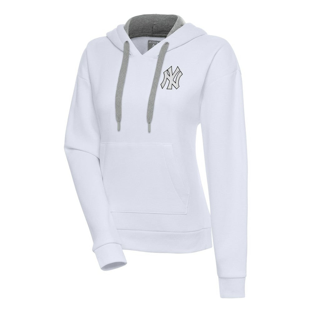 New York Yankees Antigua Women's Brushed Metallic Victory Pullover Hoodie | MLB Sale