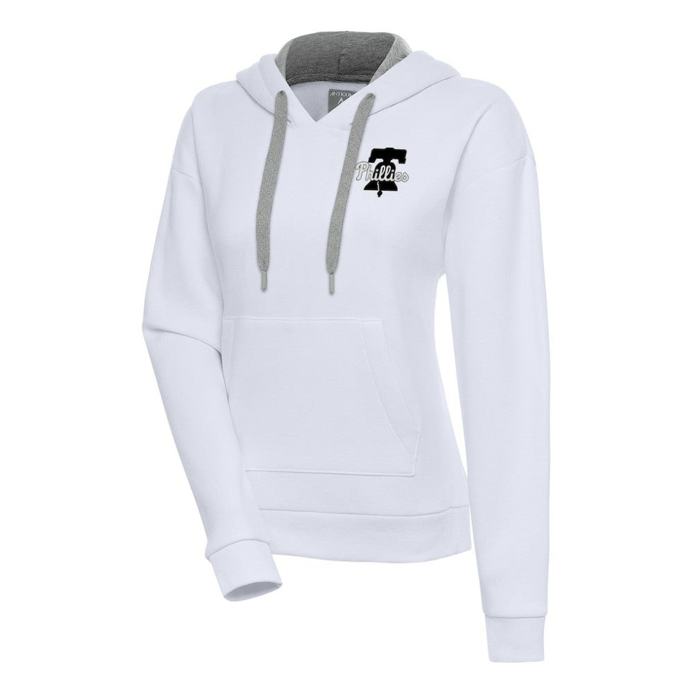Philadelphia Phillies Antigua Women's Brushed Metallic Victory Pullover Hoodie | MLB Outlet