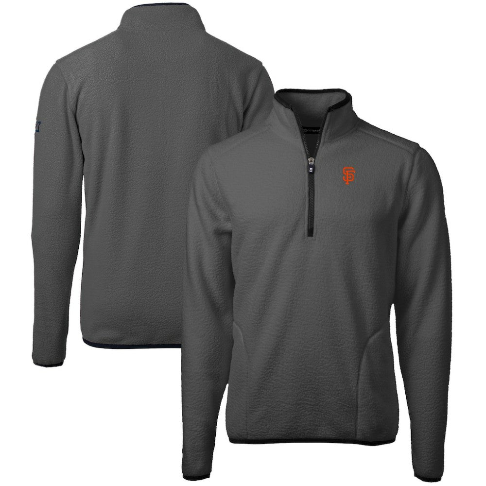 San Francisco Giants Cutter & Buck Cascade Eco Sherpa Fleece Quarter-Zip Pullover Jacket | MLB Online