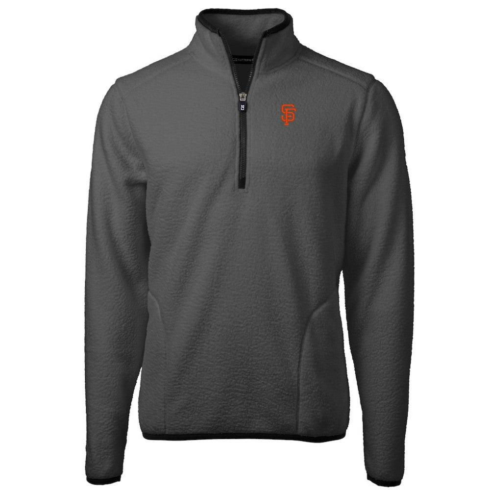 San Francisco Giants Cutter & Buck Cascade Eco Sherpa Fleece Quarter-Zip Pullover Jacket | MLB Online