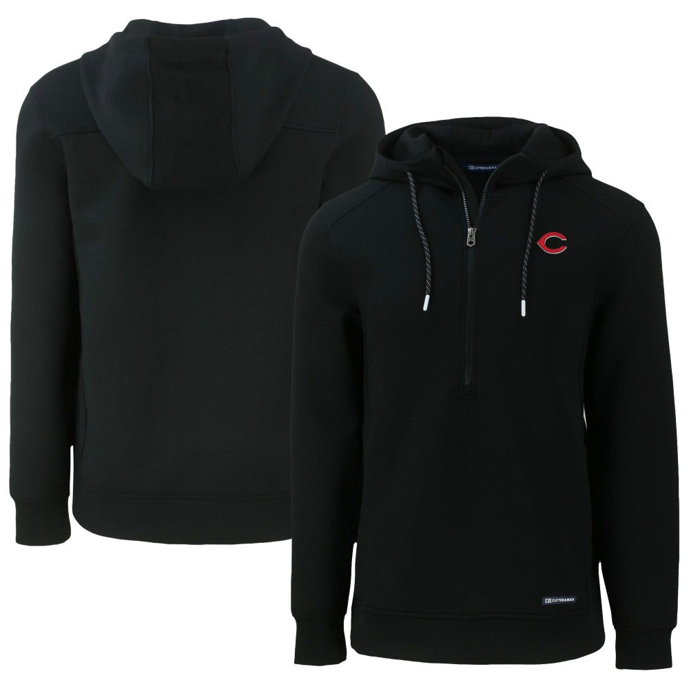 Cincinnati Reds Cutter & Buck Roam Eco Half-Zip Recycled Pullover Hoodie | MLB Shop