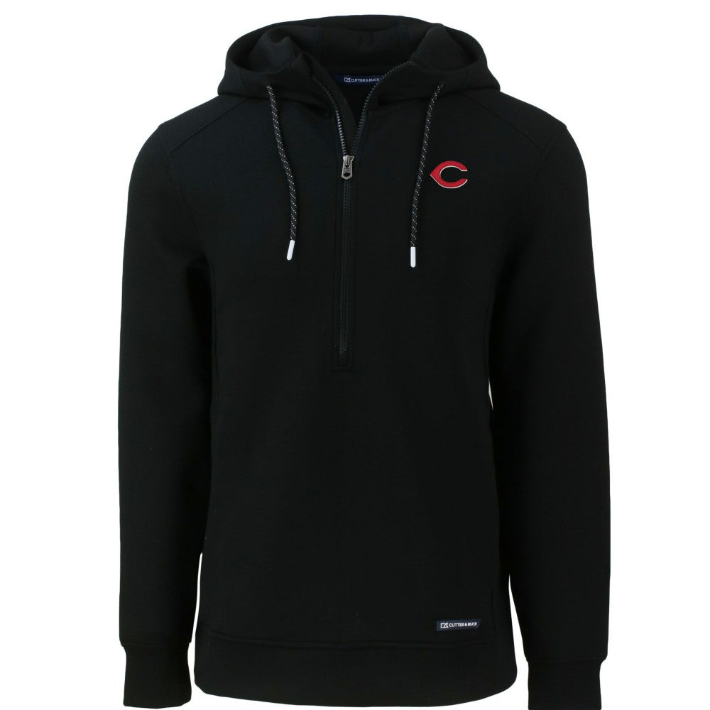 Cincinnati Reds Cutter & Buck Roam Eco Half-Zip Recycled Pullover Hoodie | MLB Shop