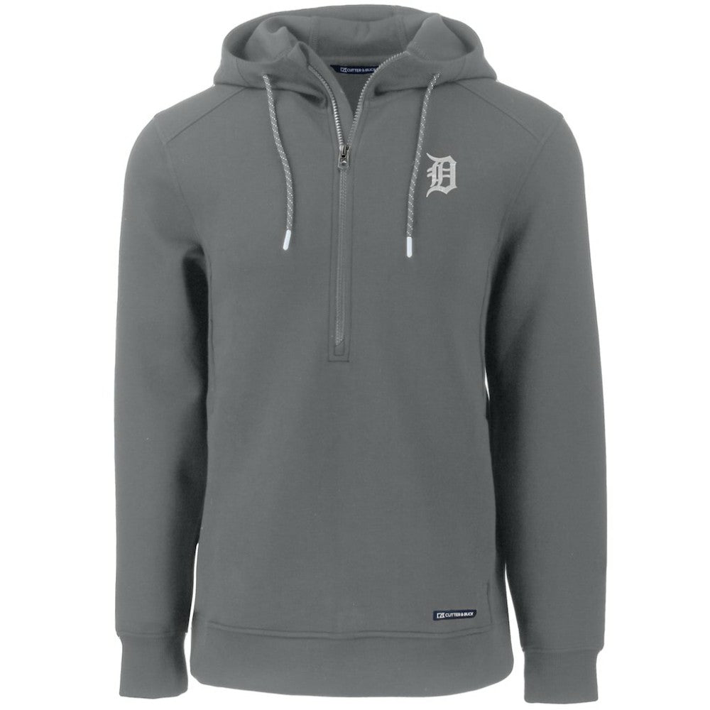 Detroit Tigers Cutter & Buck Roam Eco Half-Zip Recycled Pullover Hoodie | MLB US