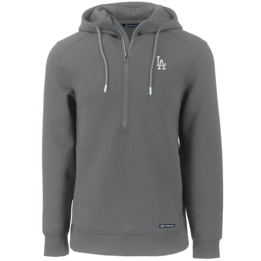 Los Angeles Dodgers Cutter & Buck Roam Eco Half-Zip Recycled Pullover Hoodie | MLB Outlet