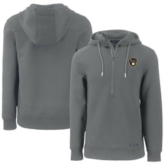 Milwaukee Brewers Cutter & Buck Roam Eco Half-Zip Recycled Pullover Hoodie | MLB Near me