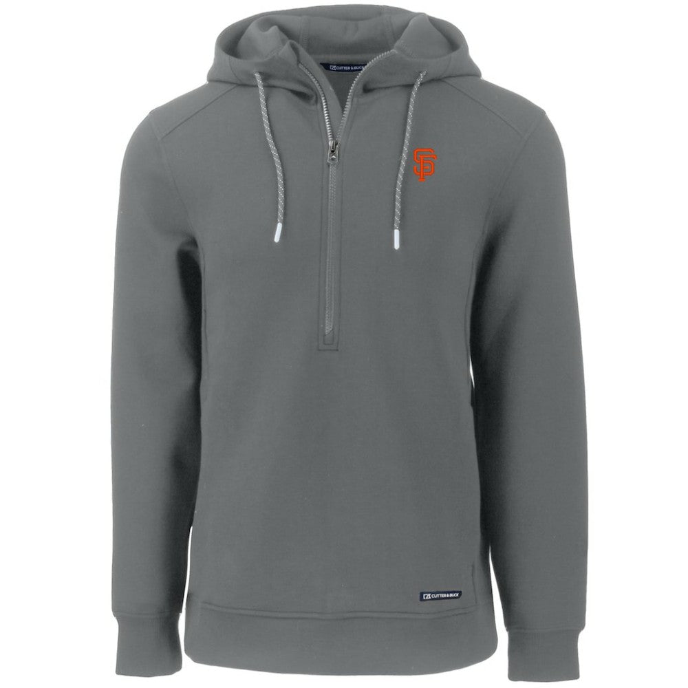San Francisco Giants Cutter & Buck Roam Eco Half-Zip Recycled Pullover Hoodie | MLB On Sale