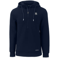 New York Yankees Cutter & Buck Roam Eco Half-Zip Recycled Pullover Hoodie | MLB Near me