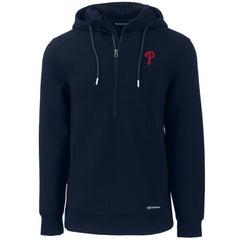 Philadelphia Phillies Cutter & Buck Roam Eco Half-Zip Recycled Pullover Hoodie | MLB On Sale