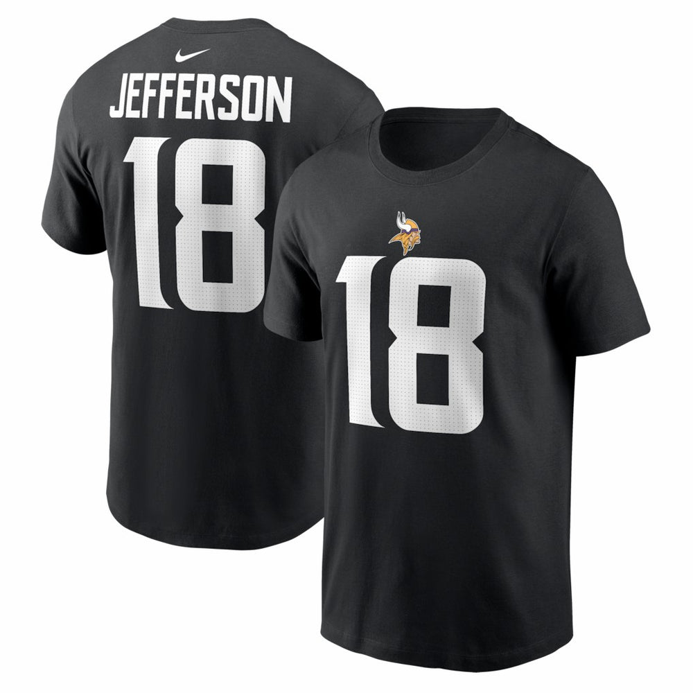 Minnesota Vikings Nike Justin Jefferson  Name & Number T-Shirt