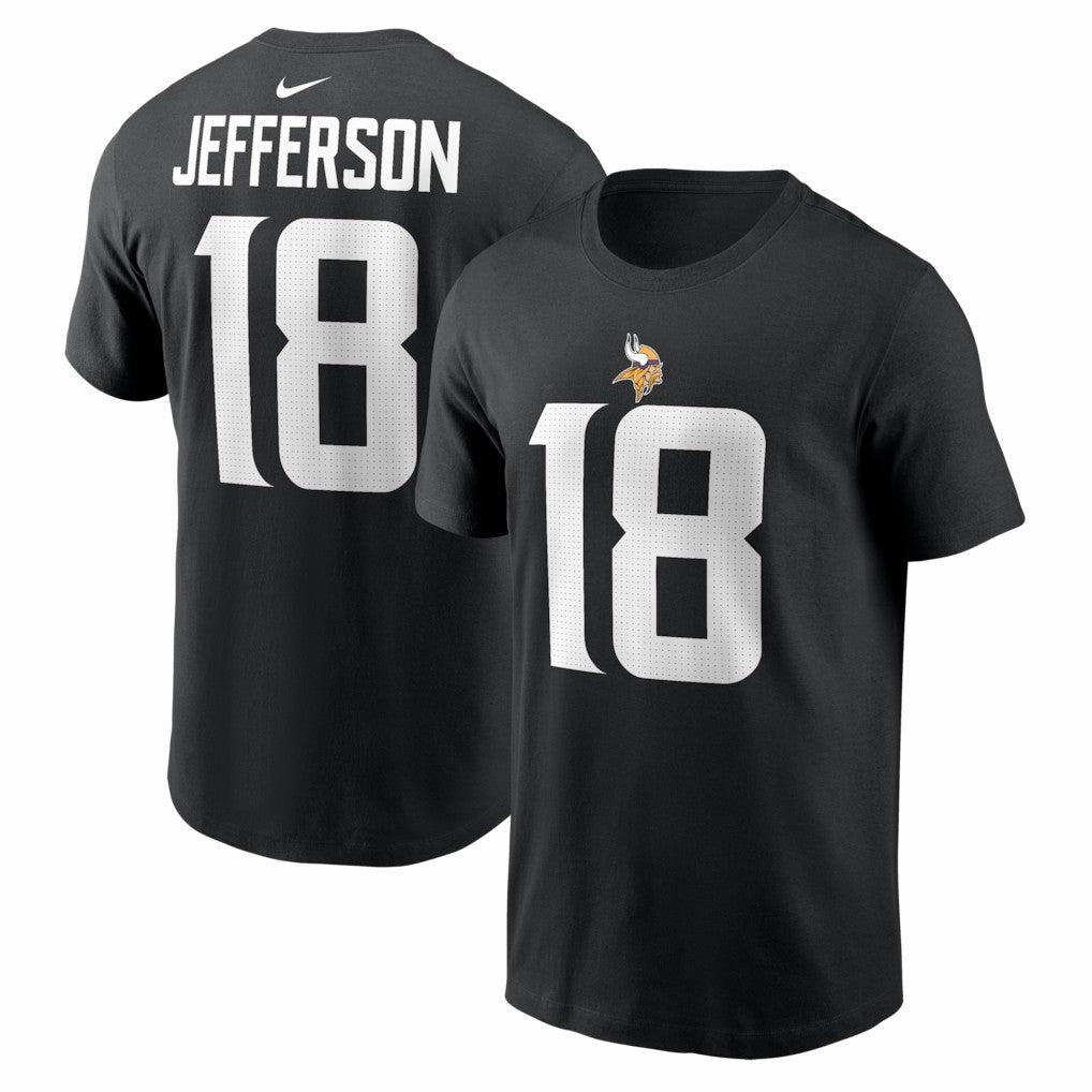 Minnesota Vikings Nike Justin Jefferson  Name & Number T-Shirt