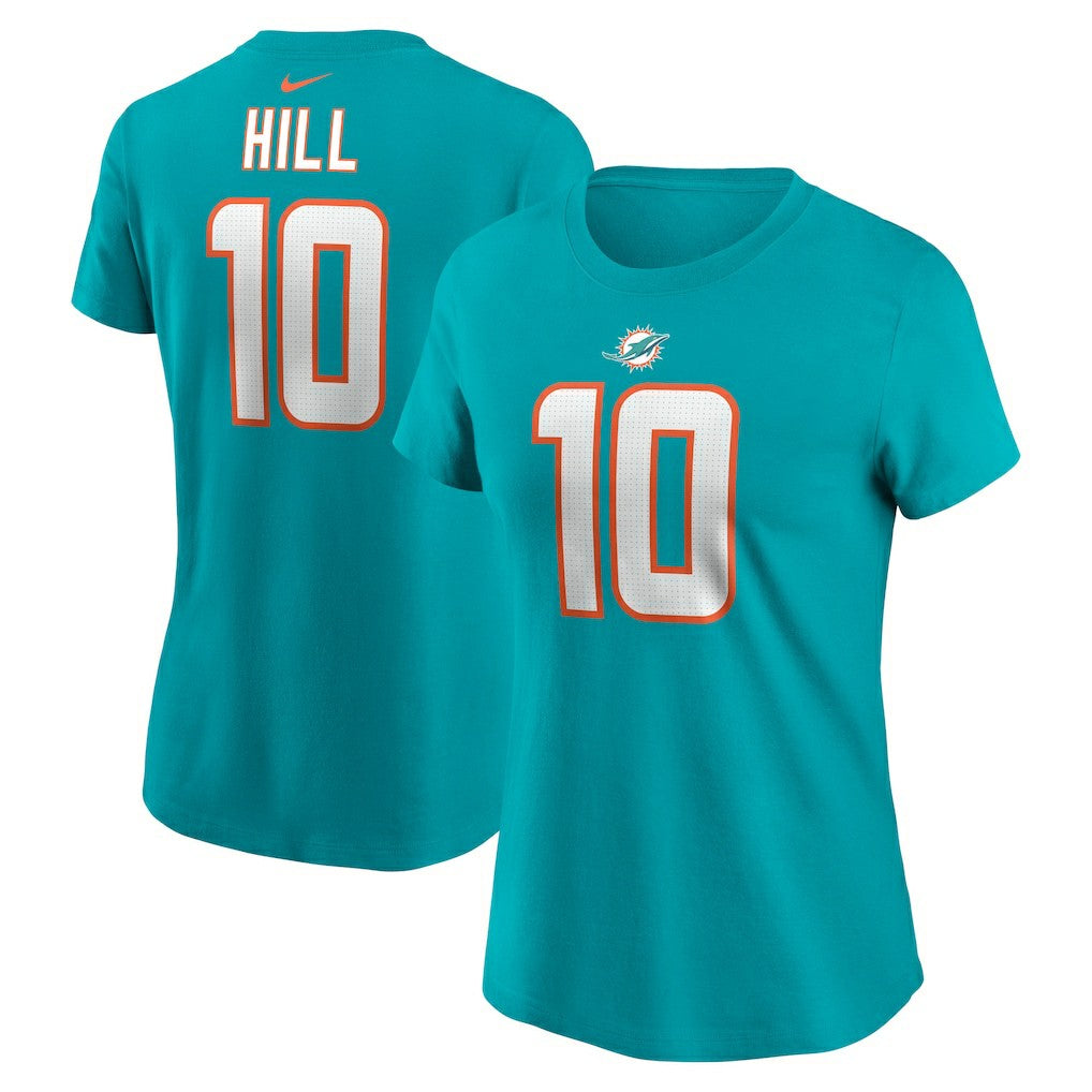 Miami Dolphins Nike Tyreek Hill  Women's Player Name & Number T-Shirt