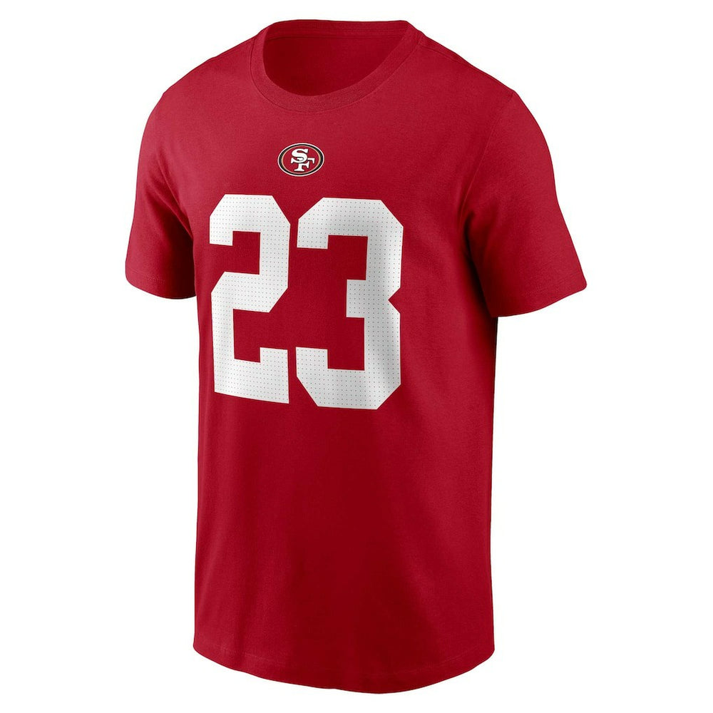 San Francisco 49ers Nike Christian McCaffrey  Player Name & Number T-Shirt