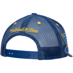 St. Louis Blues Mitchell & Ness Team Seal Trucker Snapback Hat Discount