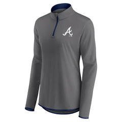Atlanta Braves Profile Women's Plus Size Quarter-Zip Jacket | MLB Sale
