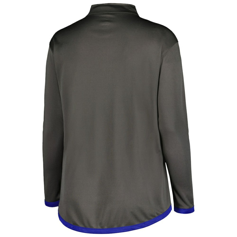 Chicago Cubs Profile Women's Plus Size Quarter-Zip Jacket | MLB On Sale