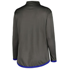 Chicago Cubs Profile Women's Plus Size Quarter-Zip Jacket | MLB On Sale