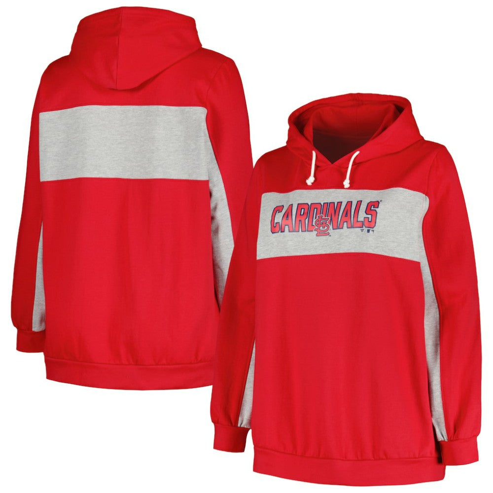 St. Louis Cardinals Profile Women's Plus Size Pullover Hoodie | MLB US