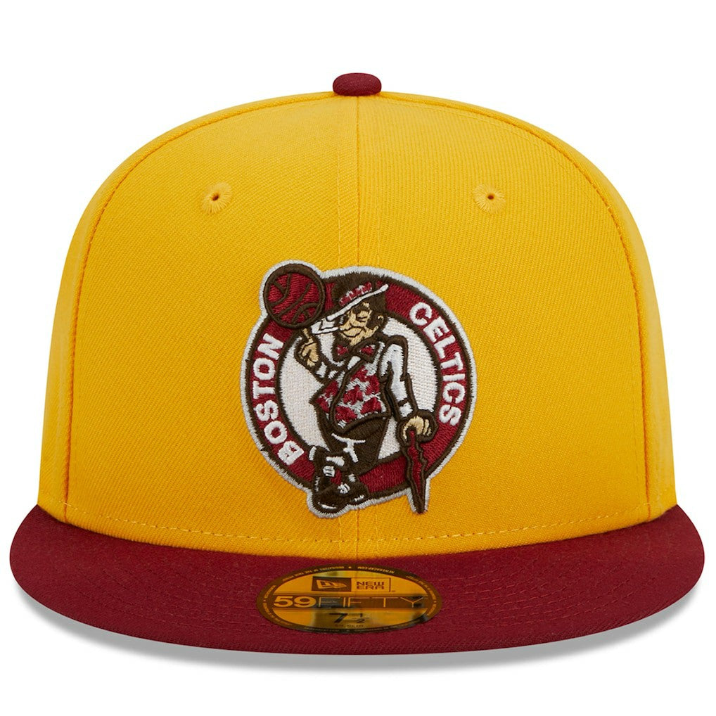 Boston Celtics Fall Leaves 2-Tone 59FIFTY Fitted Hat On Sale