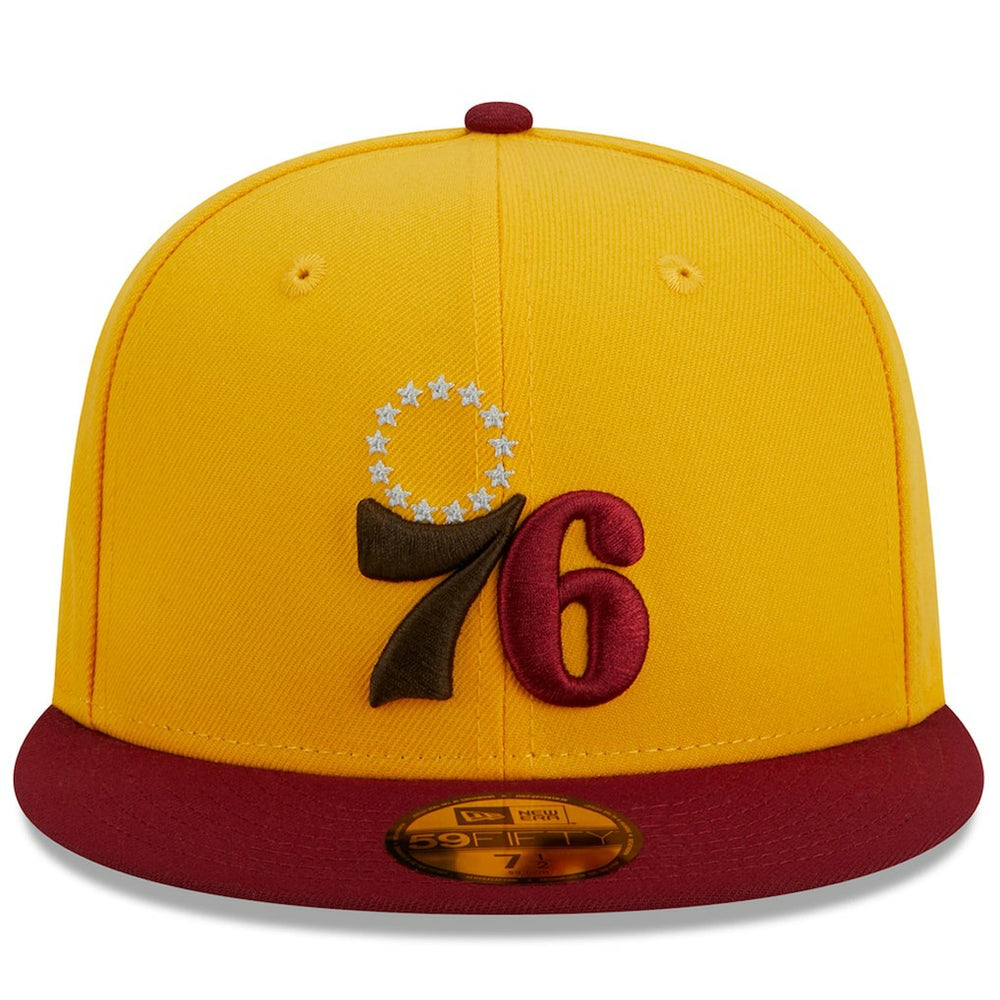 Philadelphia 76ers Fall Leaves 2-Tone 59FIFTY Fitted Hat Online