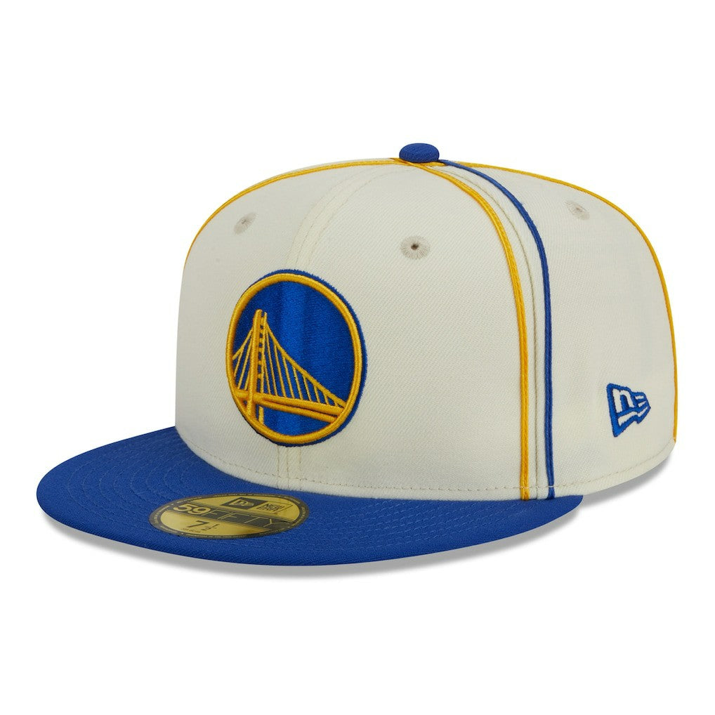Golden State Warriors Piping 2-Tone 59FIFTY Fitted Hat sale Discount