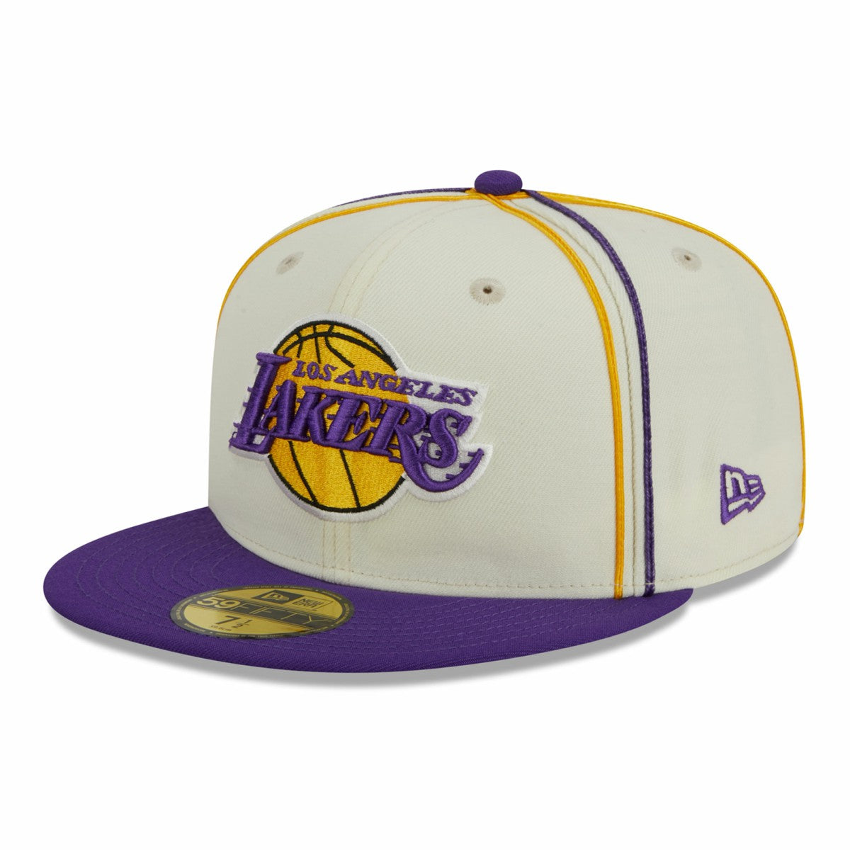 Los Angeles Lakers Piping 2-Tone 59FIFTY Fitted Hat For Sale
