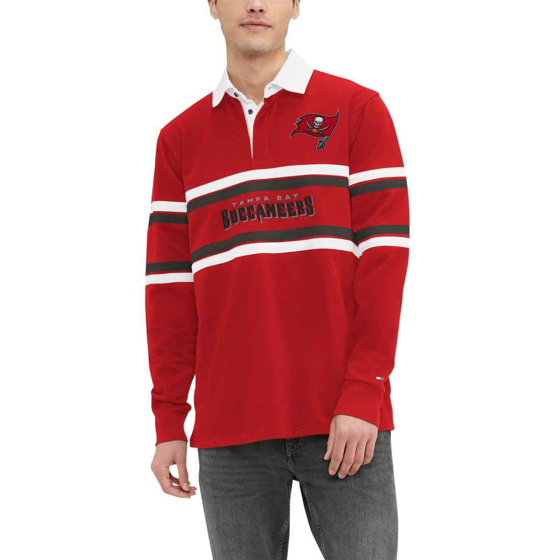 Tampa Bay Buccaneers  Tommy Hilfiger Cory Varsity Rugby Long Sleeve T-Shirt