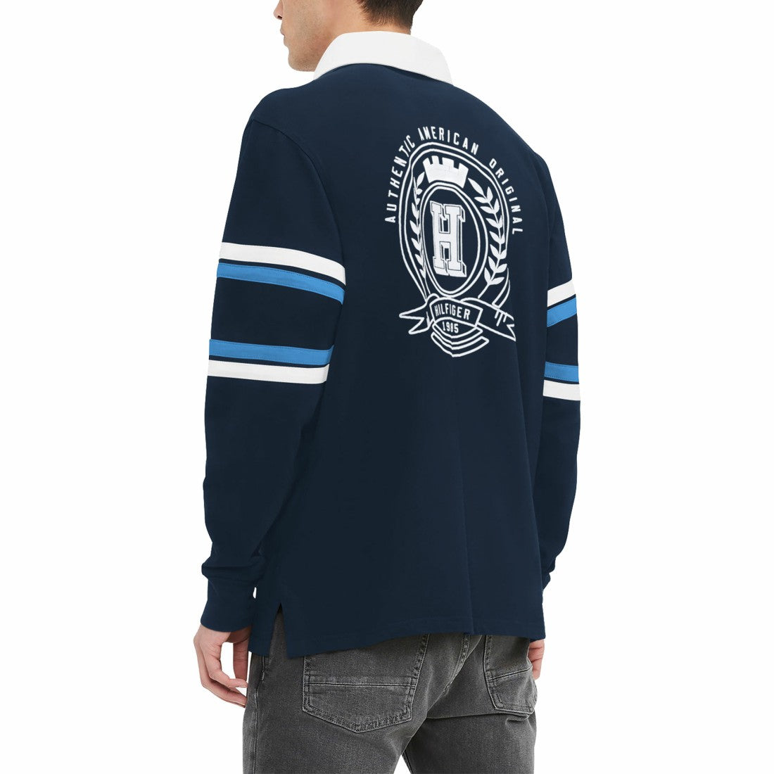 Tennessee Titans  Tommy Hilfiger Cory Varsity Rugby Long Sleeve T-Shirt