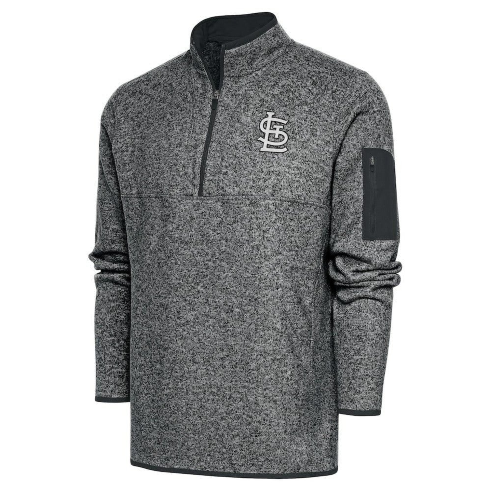 St. Louis Cardinals Antigua Metallic Big & Tall Quarter-Zip Jacket | MLB Outlet