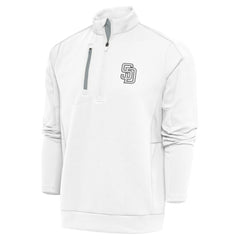 San Diego Padres Antigua Metallic Generation Quarter-Zip Pullover Top | MLB On Sale