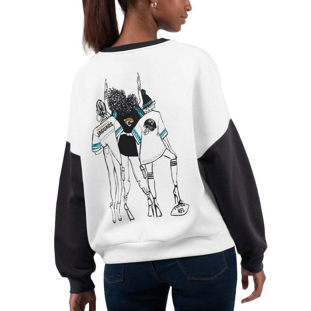Jacksonville Jaguars  G-III 4Her by Carl Banks Women's A-Game Pullover Sweatshirt