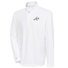 Atlanta Braves Antigua Metallic Tribute Quarter-Zip Top | MLB Outlet