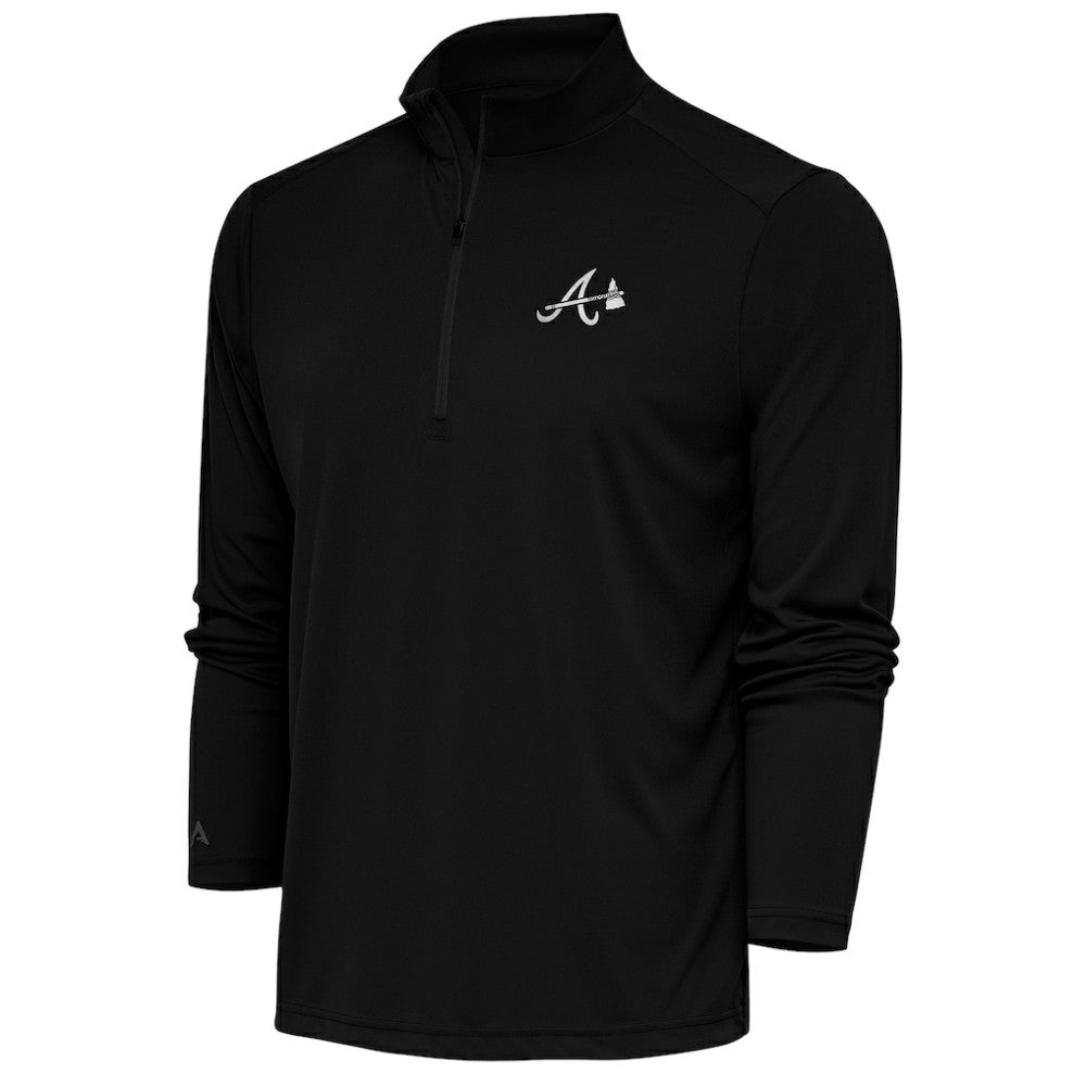 Atlanta Braves Antigua Metallic Tribute Quarter-Zip Top | MLB Online
