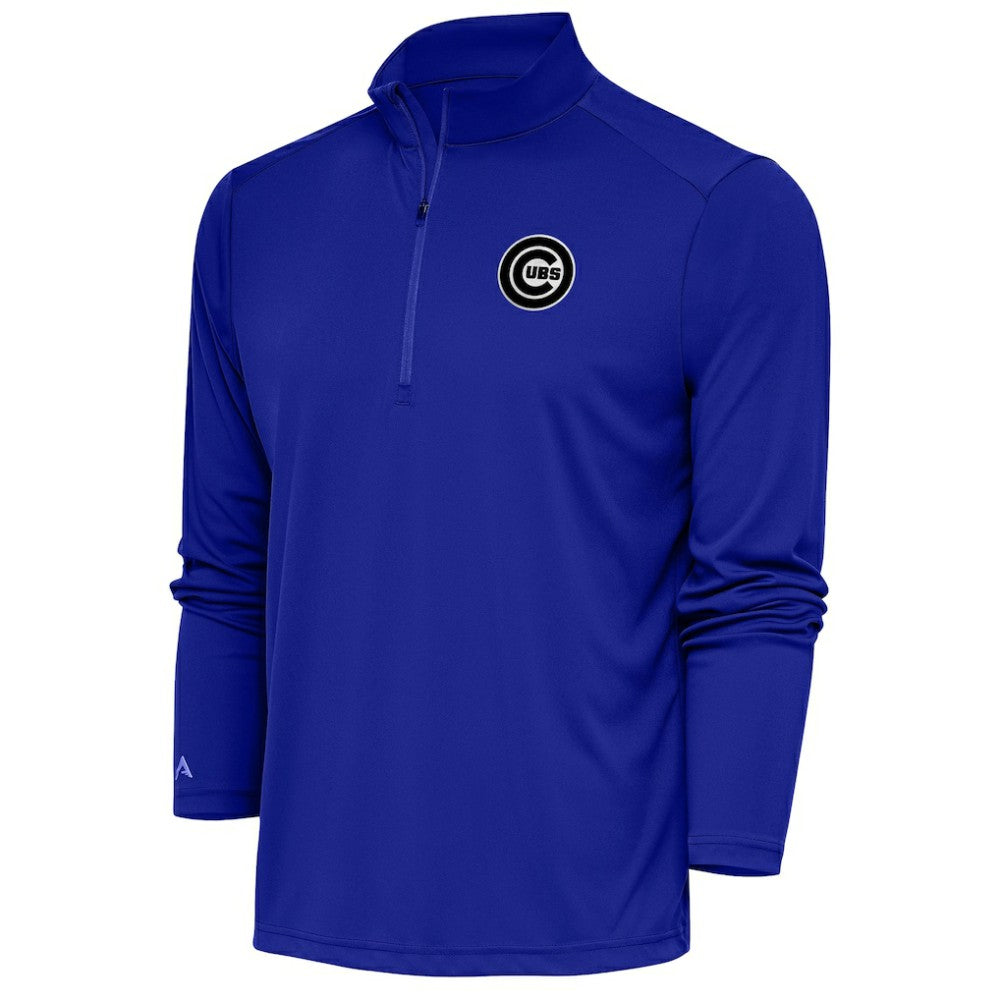 Chicago Cubs Antigua Metallic Tribute Quarter-Zip Top | MLB Shop