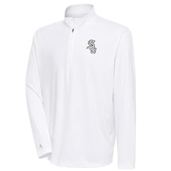 Chicago White Sox Antigua Metallic Tribute Quarter-Zip Top | MLB Outlet