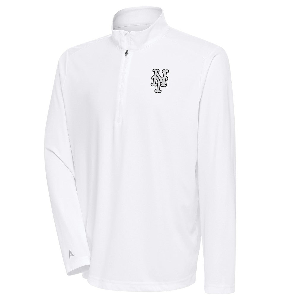 New York Mets Antigua Metallic Tribute Quarter-Zip Top | MLB US